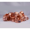 D.N 100 Pieces Heavy Duty 1/2" Crimp Rings, Copper Crimp