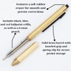 Monteverde USA Quadro 4-in-1 Multifunction Pen - Brass Finish -