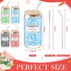 4 Pack 16 oz Back to School Glass Cups, Composition