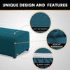Stretch Ottoman Cover Ottoman Slipcovers Rectangle for Living Room Foot