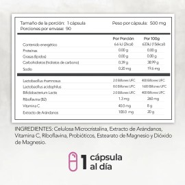 Probióticos Femeninos | 90 Cápsulas | Maklen Sabor Sin sabor