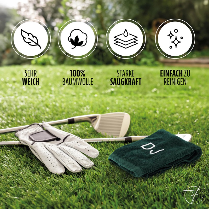 Fayrway Golf Towel Dark Green – High-Quality Cotton Golf Towel