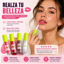 Set De Cuidado Labial Hidratante Glossy Liquid Lip Oil Gloss
