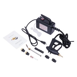 1700W Handheld automatic temperature control Steam Cleaner High Temperature Disinfection Pressurized Cleaning Machine Portable Car Steamer with Brush Heads for Couch, Auto, Floor and More(Black)