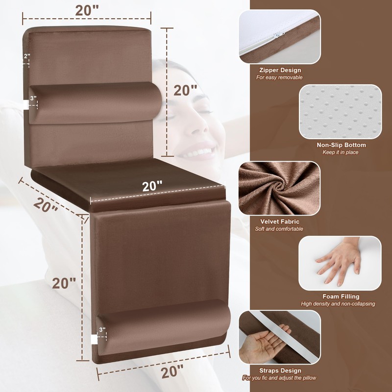 HOMBYS 5-in-1 Recliner Seat Cushion for Elderly+Lumbar Support Pillow +
