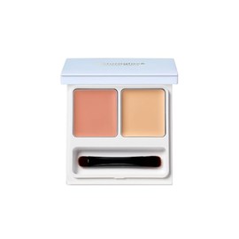 Natura Grasse Concealer Palette, 01 Light, Bright Skin Tone, 0.9 oz (2.4 g) x 2, SPF50+, PA++++, Bear Spots, Spots, Color Uneven Cover, Sunscreen, Soap Off, Vegetable Skin Care Ingredient, Organic