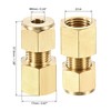 sourcing map Compression Tube Fitting G1/4 Female Thread x 6mm
