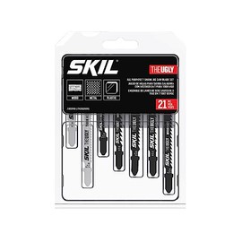 SKIL 21 Pc All-Purpose T-Shank Jig Saw Blade Set for SKIL Jig Saws JS314901/ JS313101/ JS820302/ JS820202/ JS5833A-10 - JSB2000