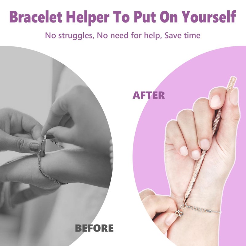 LONIKSTEP Bracelet Helper Tool Hook Bracelet Wearing Helper to Put