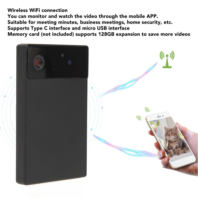 Wifi Camera 1080P Video Shooting Night Vision Wireless Connection Surveillance