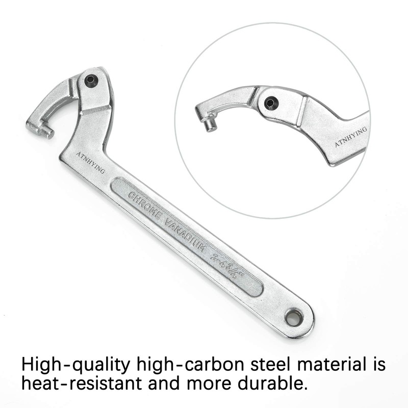 ATNHYING 4 pcs Spanner Wrench Set, Adjustable C Pin Spanner
