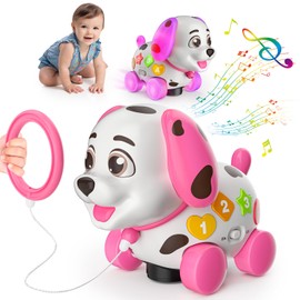 Musical Puppy Baby Toys 6-12 Months, 1st Birthday Gifts for 1 Year Old Girl Boy, 6 7 8 9 10 11 12-18 Months Toy for Baby Gift, Bilingual Toy for One Yr, Learn Crawling, Walking, ABC,123s, Music