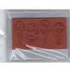 Deep Red Stamps Ice Cream Border Rubber Cling Stamp 4