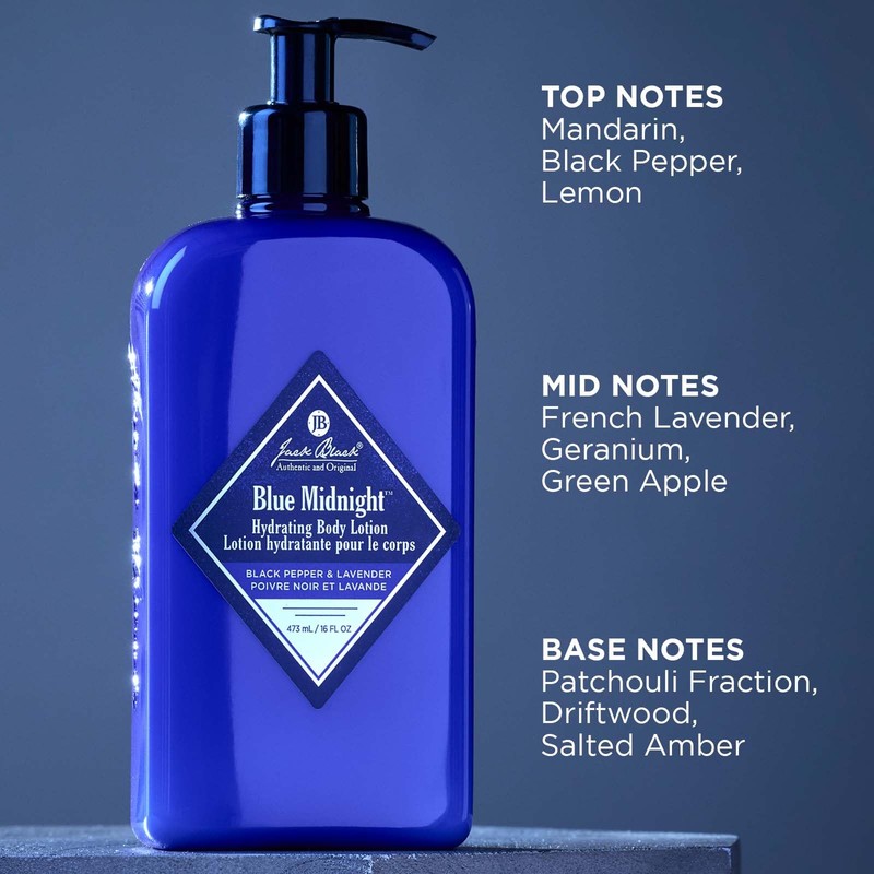 Jack Black Blue Midnight Hydrating Body Lotion, 16oz