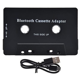 Adaptador Auxiliar de Casete de Audio para Coche, Receptor de Casete Bluetooth de Audio Adaptador de Cinta Auxiliar para Coche