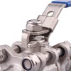 DERNORD Vacuum Ball Valve 304 Stainless Steel Clamp Valve with