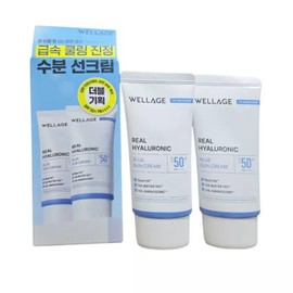 Wellage Hyaluronic Acid Sun Cream Sun Cream Moisture Non-sticky, non-sticky, pretty face applied to the body Dermatology / 웰라쥬 히알루론산 선크림 썬크림 수분 백탁없는 끈적이지않는 몸에 바르는 예쁜 얼굴 피부과