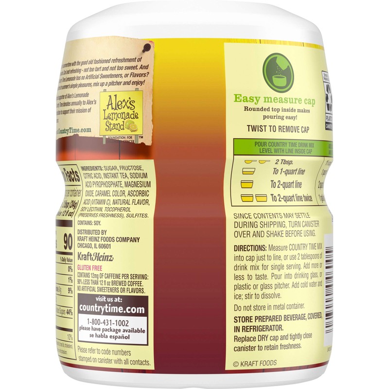 Country Time Half & Half Lemonade Iced Tea Naturally Flavored