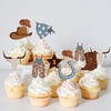 Adornos de cupcakes de vaquero