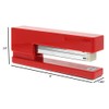 JAM PAPER Modern Desk Stapler - Red - Sold Individually