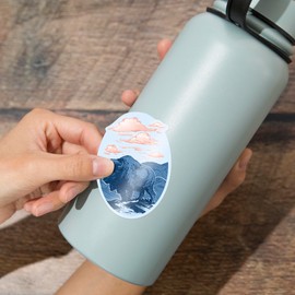 Die Cut Sticker Blue Buffalo, Contour Vinyl Sticker 3 to 6 inches, (Waterproof Decal for Cars, Water Bottles, Laptops, Coolers), Large