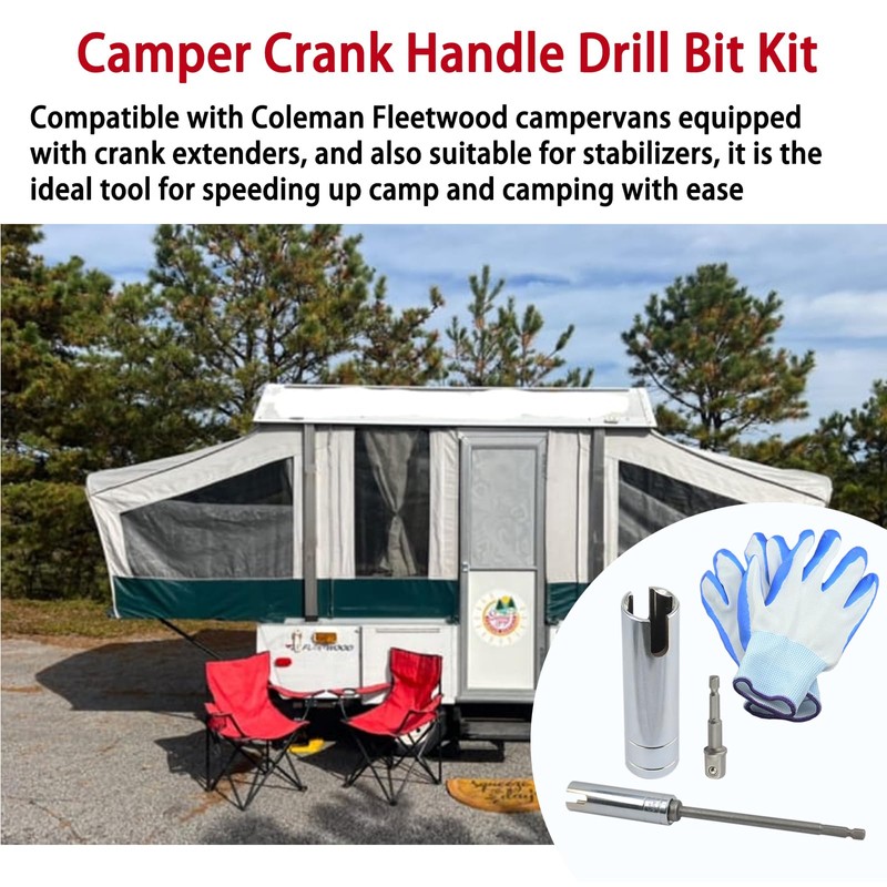 SGTBQLL Camper Crank Handle Kit Fits Coleman Fleetwood POP UP