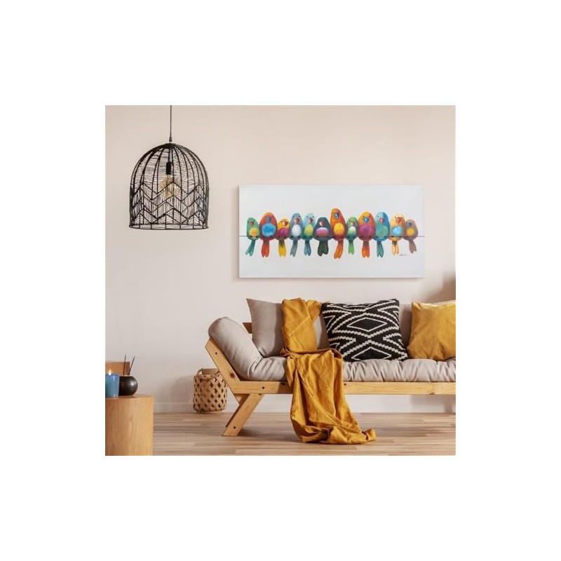 Yosemite Home Decor ARTAC0436C Birds on A Wire I Multi,