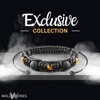 Wallystone Gems Shungite Bracelet with Tiger Eye Beads - Luxury