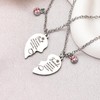 Matching Heart Necklaces for 2 Best Friends Birthday Gifts for