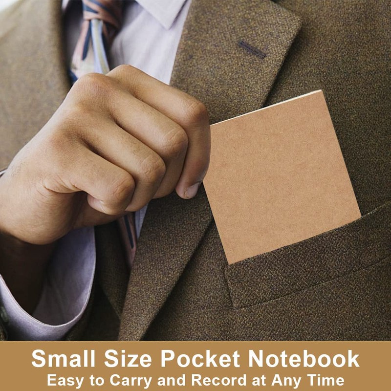 JIASI&JIESY Pack of 8 Mini Notebooks, B7 Small Notebook Mini