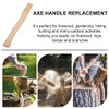 OLYCRAFT 2pcs Wooden Axe Handle 38x4.5x2.5cm Wood Replacement Handle for