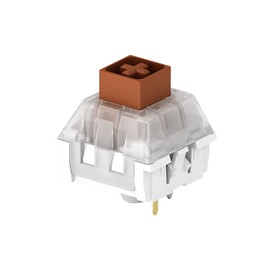 DRAOZA Kailh Box Brown Switch for Mechanical Gaming Keyboard 3 Pin Plate Mounted/RGB/SMD Waterproof MX Lever Switch (108pcs Brown Switch)