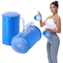 DEIRIS Water Dumbbells, Water Filled Training Dumbbells, Travel Weights Set, Adjustable Weights to 4 Lbs/Pair, Portable Gym for Strength Training, Fitness and Shaping