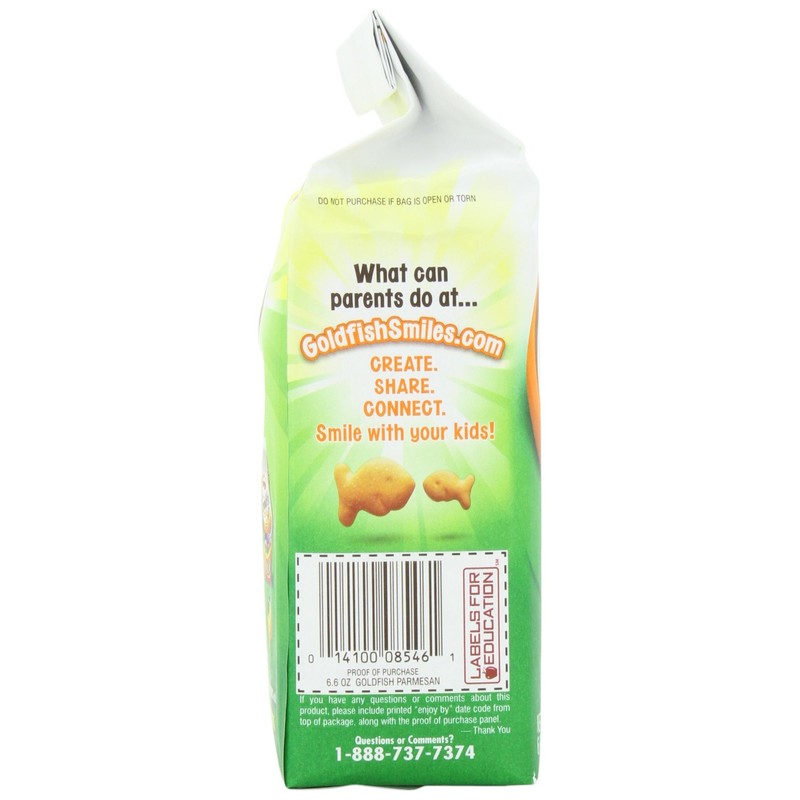 Pepperidge Farm Goldfish, Parmesan, 6.6-ounce bag (pack of 8)
