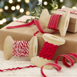 Ginger Ray Christmas Ribbons Kit for Presents with RIC Rac & Butchers Parcel Twine - Vintage Noel