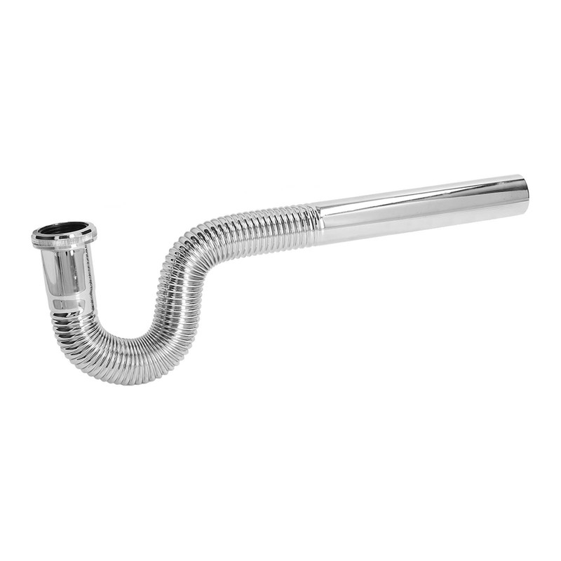 Brass Flexible P Trap Pipe Corrugated Decorative No Odor Bendable