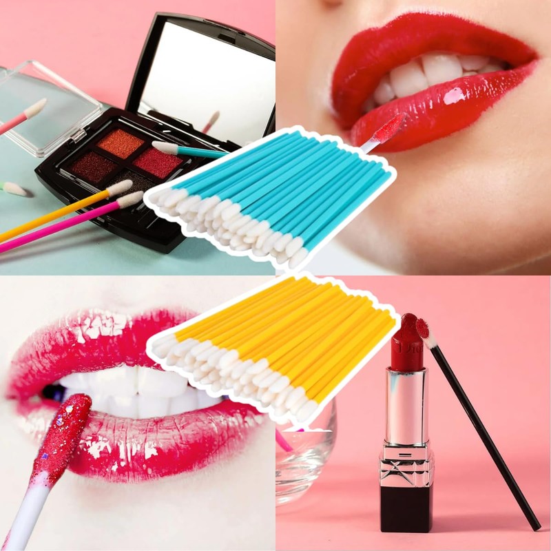Lip Brush Desechable Para Pestañas Labios Microblanding (50 pz)- Brochas