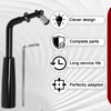 Hiorucet SRV7093-024D Threaded Door Handle Assembly for PelPro Stoves PP60