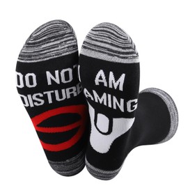 Game Socks Do Not Disturb I Am Gaming Socks Video Game Lover Gift (UK, Alpha, One Size, Regular, Regular, Am Gaming Socks)