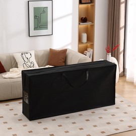 Folding Mattress Storage Bag, Carry Case for Trifold Memory Foam Mattress, Convenient Moving and Travel Storage (Fits4”Twin&Twin XL Mattress, Black)