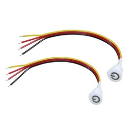 Xuzxinze 2Pcs Touch Dimmer Switch DC3.7V 5V 12V Stepless Dimmer Switch Sensor for LED Light, RV, Cabinet, Wardrobe and Strip