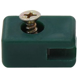 vidaXL Tension Wire Holder with Screw, 100 Sets Wire Mesh Tension Wire Holder, Wire Mesh Fence, Fence Accessories, Green, Plastic