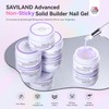 SAVILAND Advanced Non-Sticky Solid Builder Nail Kit: 6PCS Aurora Colors