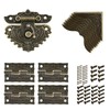 Antique Engraved Decorative Hasp Latch Hasp Hinges and Box Corner