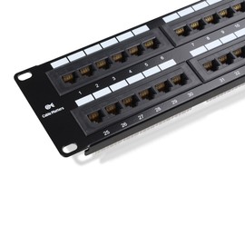 Cable Matters UL Listed Rackmount or Wall Mount 48 Port Network Patch Panel (Cat6 Patch Panel / RJ45 Patch Panel)