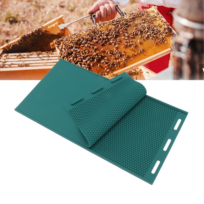 2Pcs Honeycomb Sheet DIY Beeswax Press Mold Light Weight Beehive