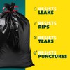 Plastico Extra Tall Kitchen Trash Bags - 18 Gallon, Black,