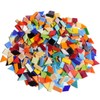 Lanyani 2.4lb Bulk Extra-Large Mosaic Glass Tiles, 350 Pieces, Opaque