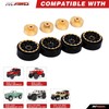 RCAWD 1.2" SCX24 Beadlock Wheels Full Brass & Wheel Hex