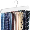 RESOVO Upgraded Tie Rack Hanger with 20 Foldable Metal Hooks,